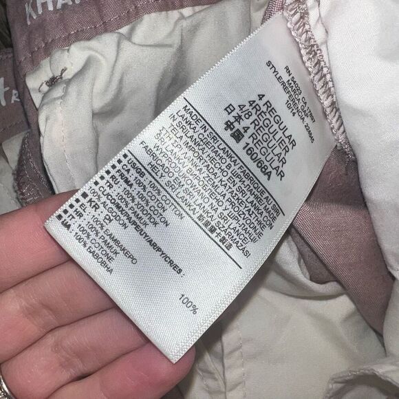 Khakis by Gap Womens Broken in Straight Size 4 Regular Purple Chambray Mid Rise - Picture 5 of 6